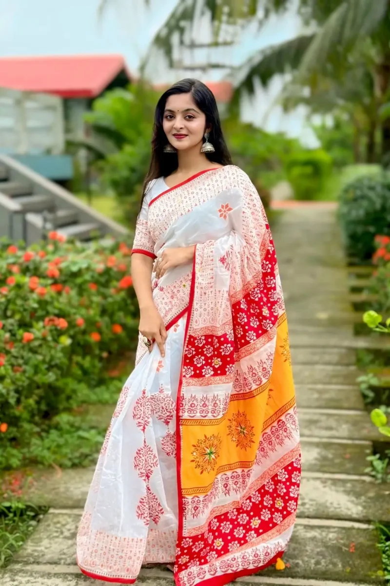 প্রিমিয়াম এমব্রয়ডারি বুটিক শাড়ি #203