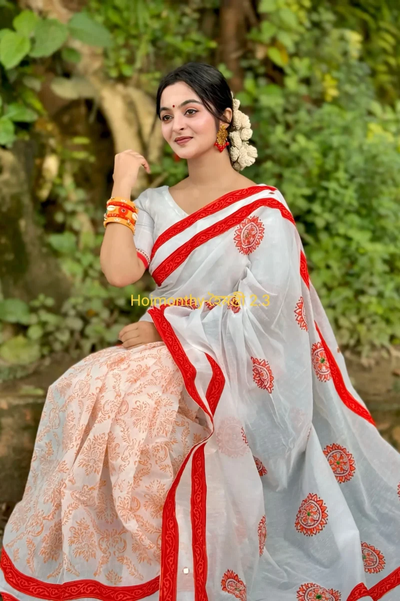 প্রিমিয়াম এমব্রয়ডারি বুটিক শাড়ি #201