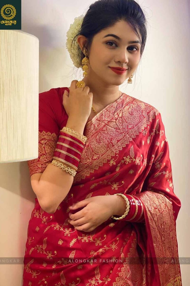 জাপানি সিল্ক বেনারসি শাড়ি